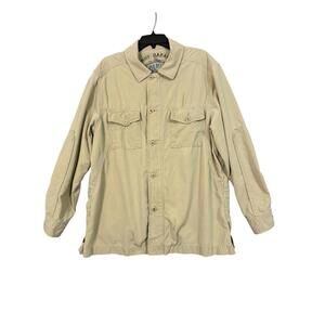 ****Tommy Bahama Silk Blend Jacket Men’s Size L Camel Khaki